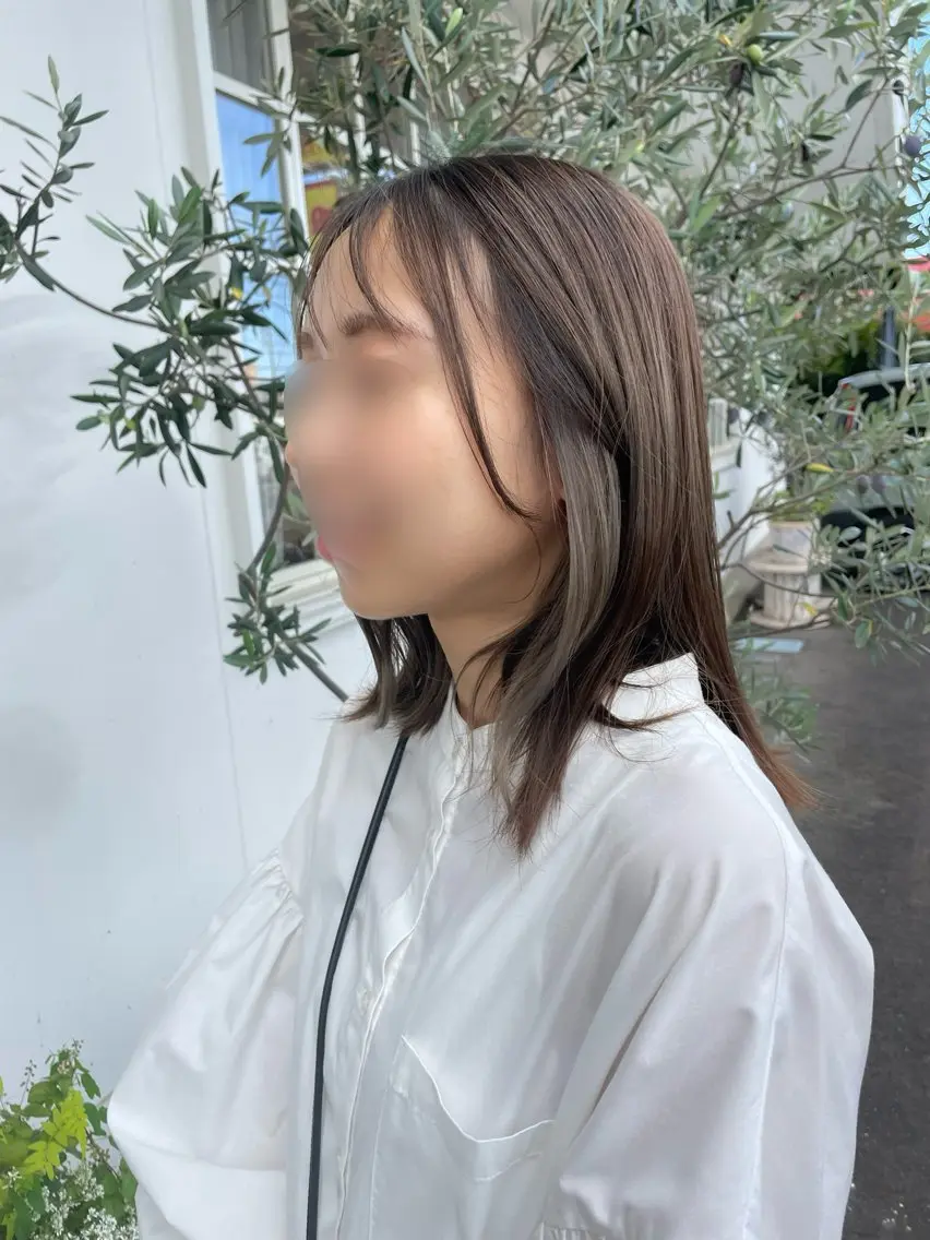 【デザイン🌈】艶カラー+インナーカラー+マイクロバブルmarbbの写真