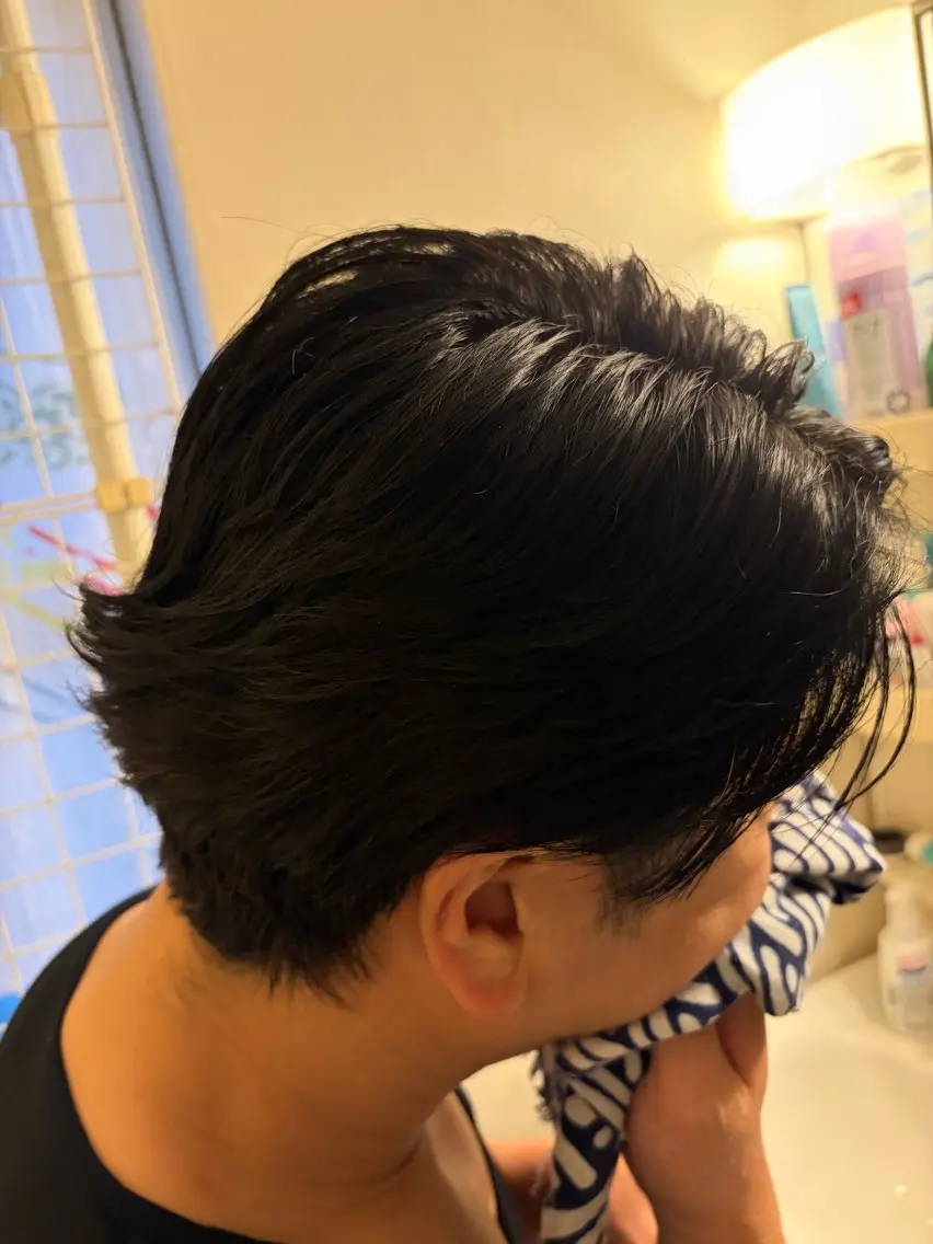 メンズ 刈り上げ ヘアカラー ワンカラー💥池田 将💥のヘアスタイル