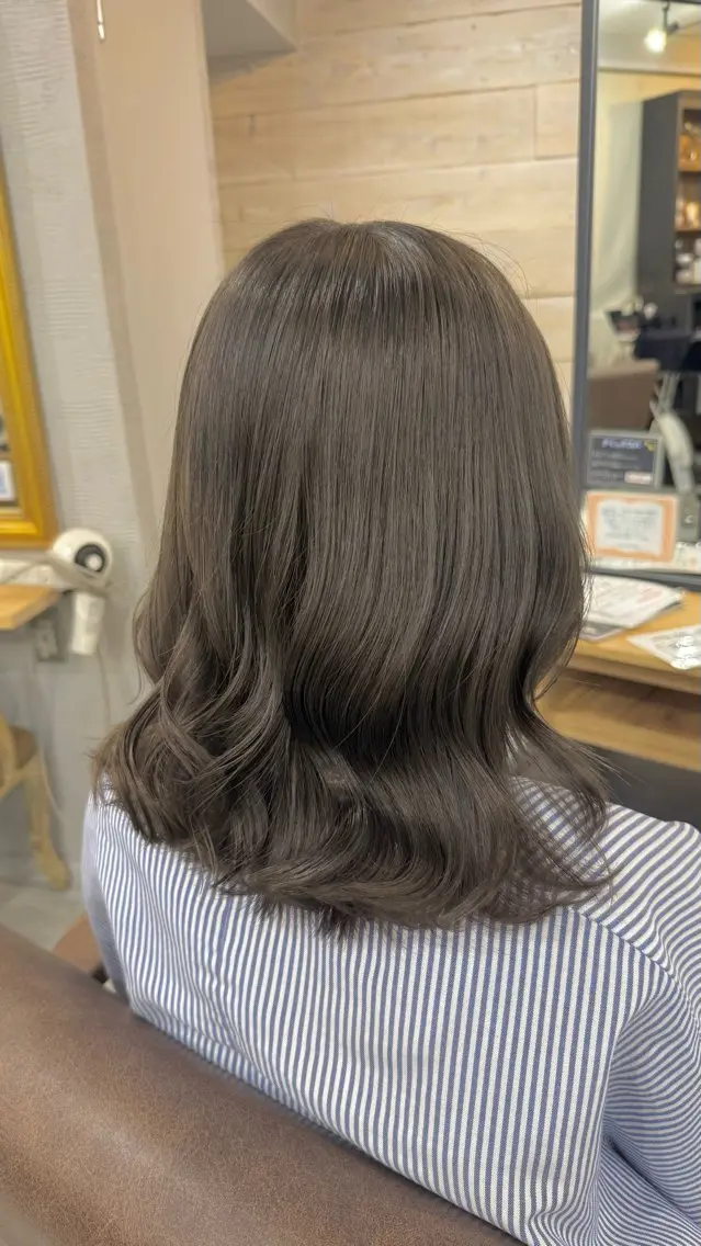 ミディアム ヘアカラー 🥞夏穂【かほ】🥞 /似合わせ/ヘアケアのヘアスタイル