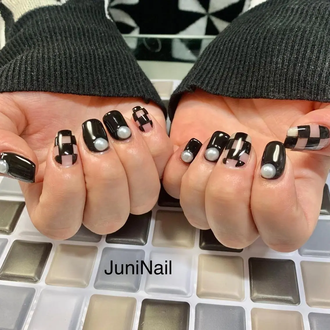 ネイル オーロラネイル クリアネイル 成人式 フラッシュネイル フレンチネイル ハンドネイル JuniNail 주니네일🇰🇷suのネイルデザイン