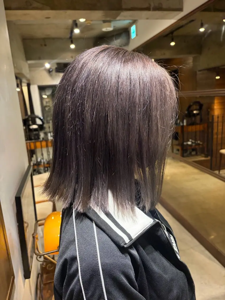ミディアム ヘアカラー 百々花 ワンカラー募集中🥀のヘアスタイル