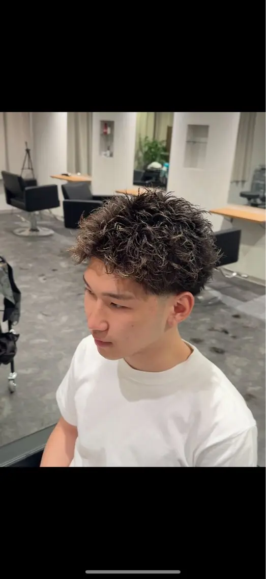 ショート パーマ メンズ メンズパーマ カット パーマ メンズパーマ特化 美容師kouyaのヘアスタイル