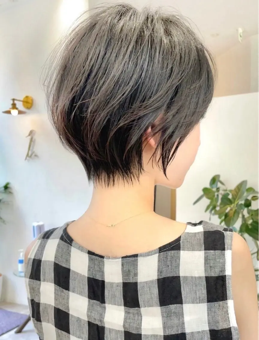 ショート 似合わせ/透明感 カラー/豊中/かこのヘアスタイル