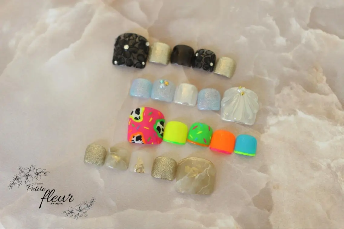 ネイル フットネイル ❁⃘*。Petite fleur❁⃘*りさのネイルデザイン