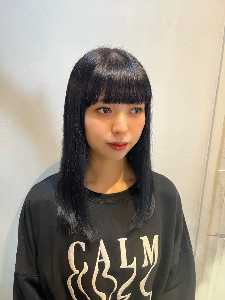 セミロング カラー sora / 渋谷 / ハイトーンのヘアスタイル
