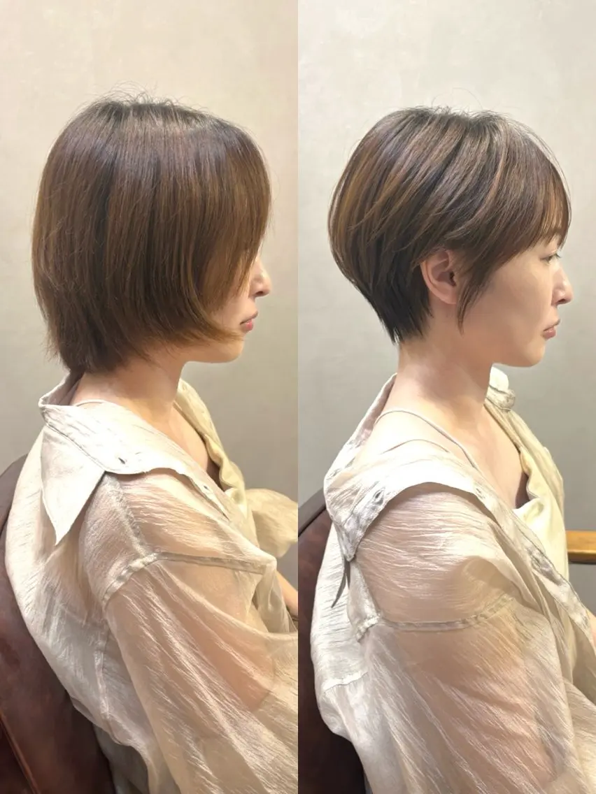 ショート 野口 咲愛のヘアスタイル