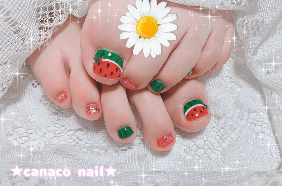 ネイル アートネイル フットネイル ジェルネイル パラジェル ストーンネイル ベテランネイル cnc nailのネイルデザイン