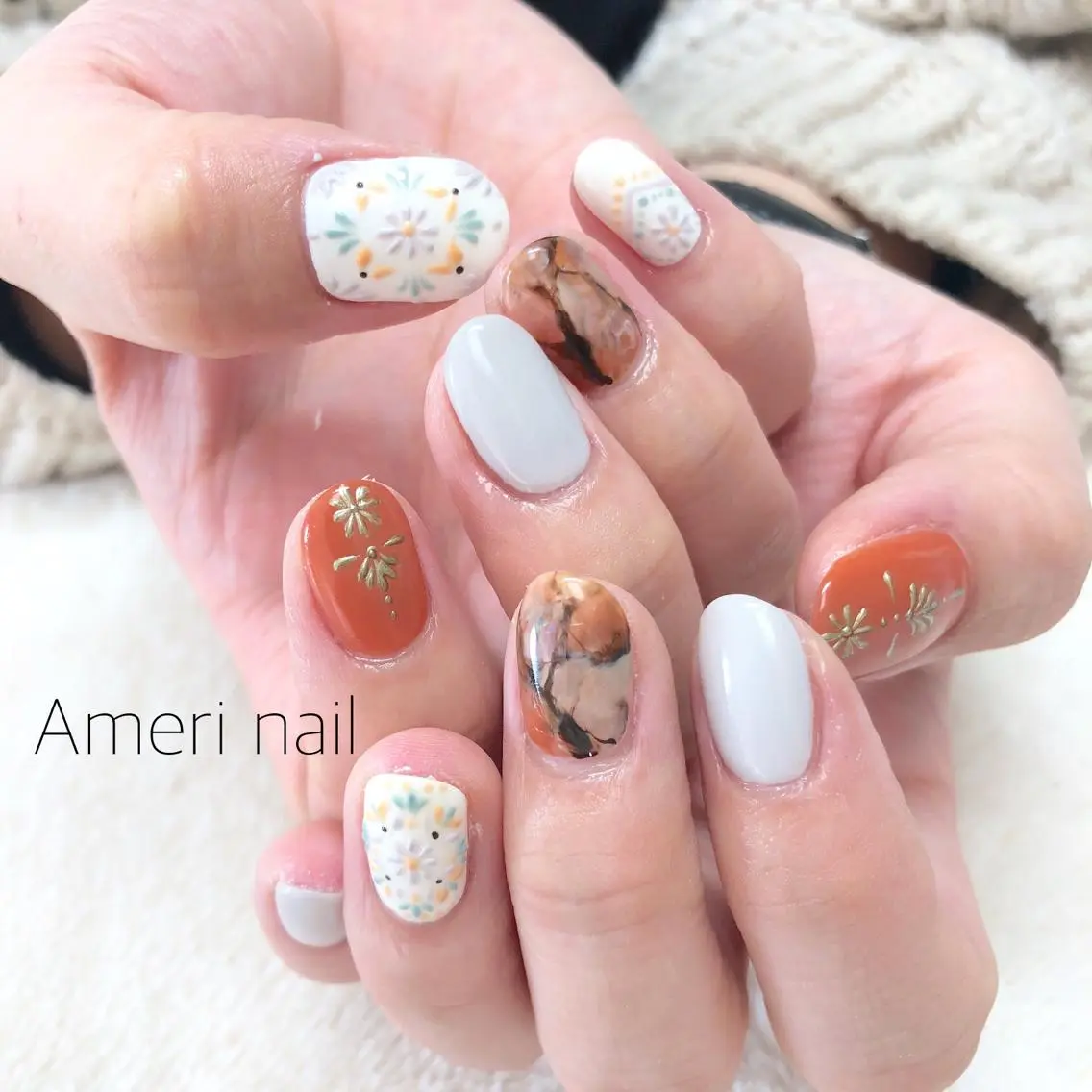 ネイル ハンドネイル Ameri nail /UKIのネイルデザイン