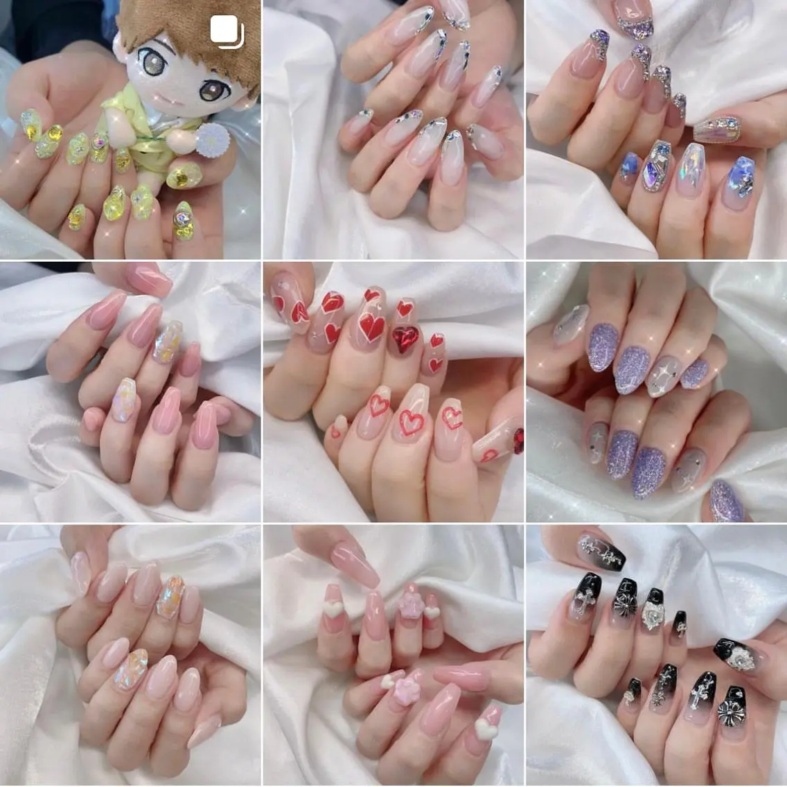 ネイル 渋谷／チップ長さ出し 👑アプレgel-xのネイルデザイン