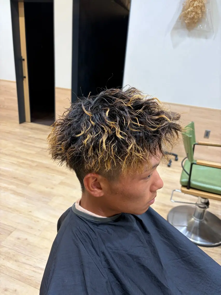 パーマ メンズ メンズパーマ カット パーマ 小田 暉のヘアスタイル