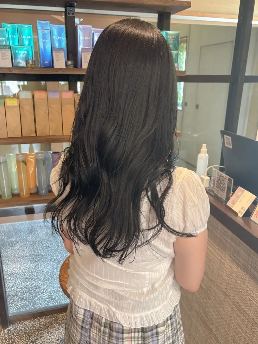 セミロング カット ヘアカラー トリートメント zerohair むらなかあやね🐰ᩚのヘアスタイル