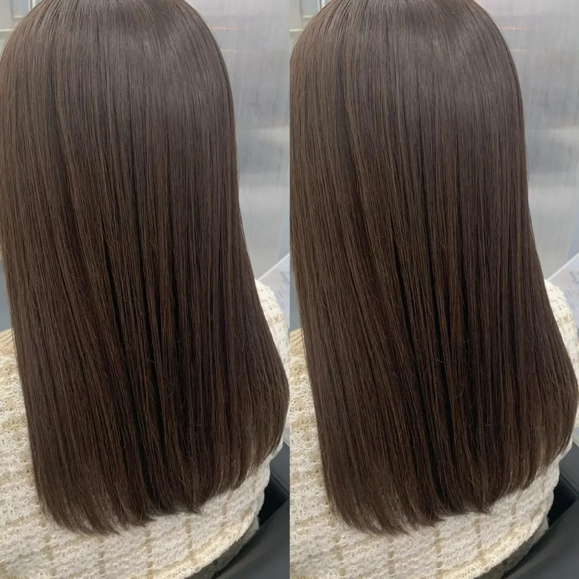 セミロング ヘアカラー トリートメント ブリーチ無しカラー✨ 美鈴のヘアスタイル