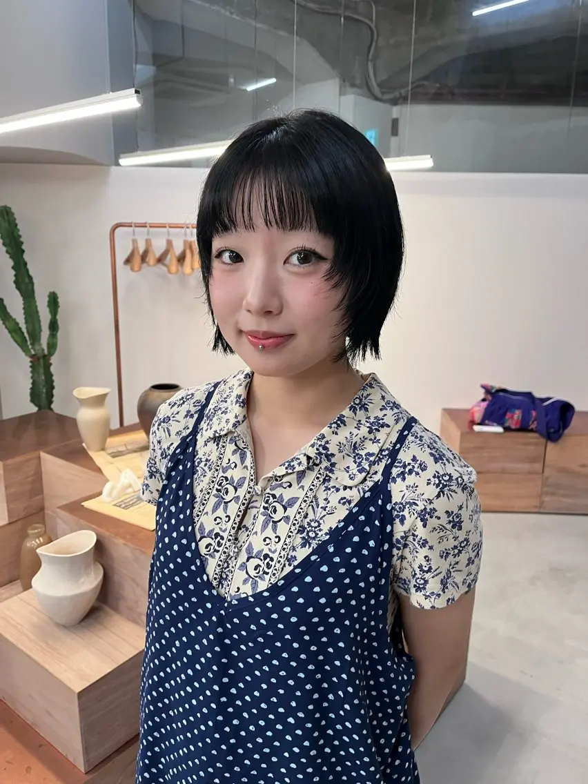 ショート レイヤーカット カット anri/大阪/ ボブカットのヘアスタイル
