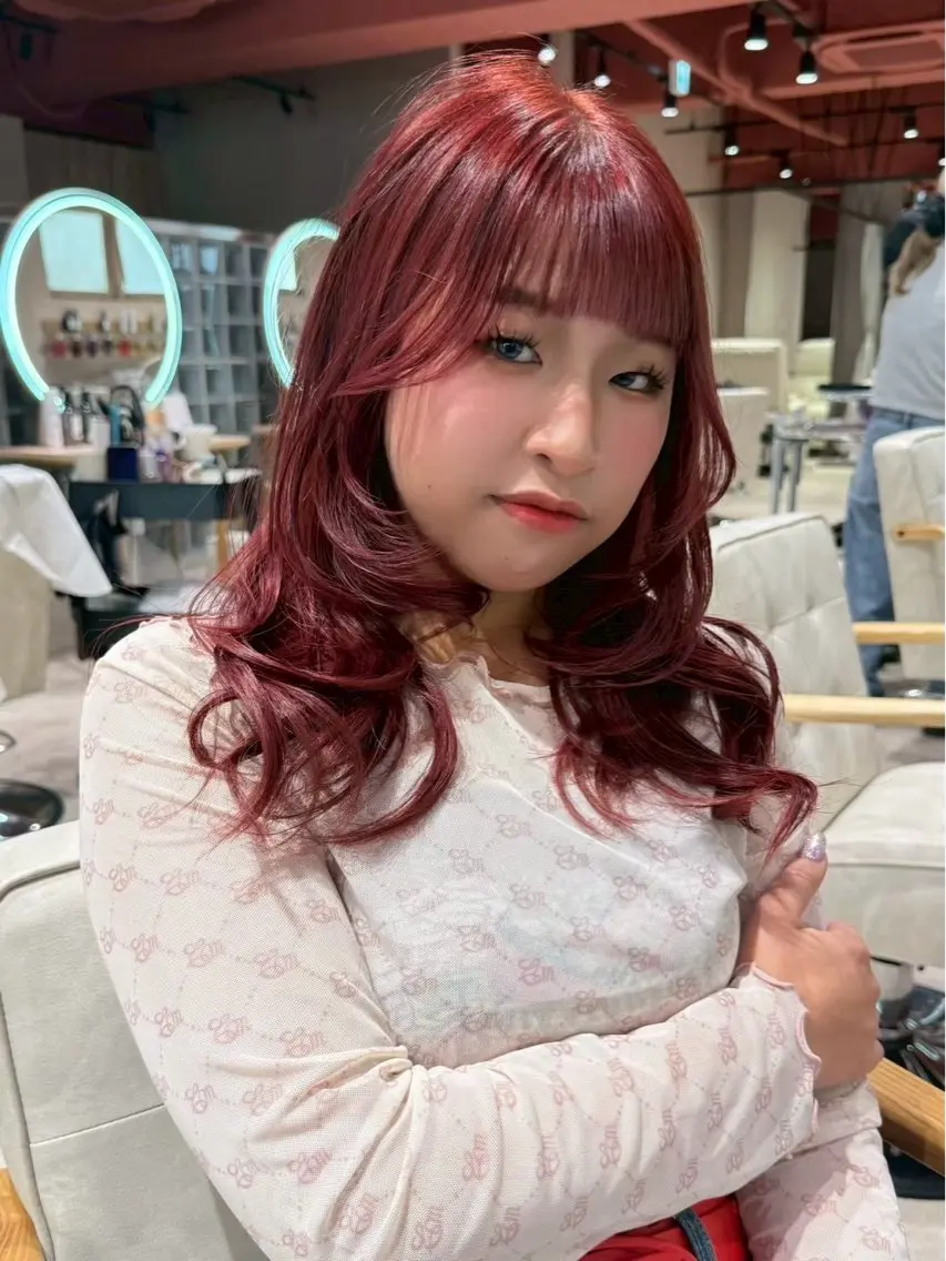 ロング カラー ヘアカラー 🎀暖色カラー/ HANA🎀のヘアスタイル