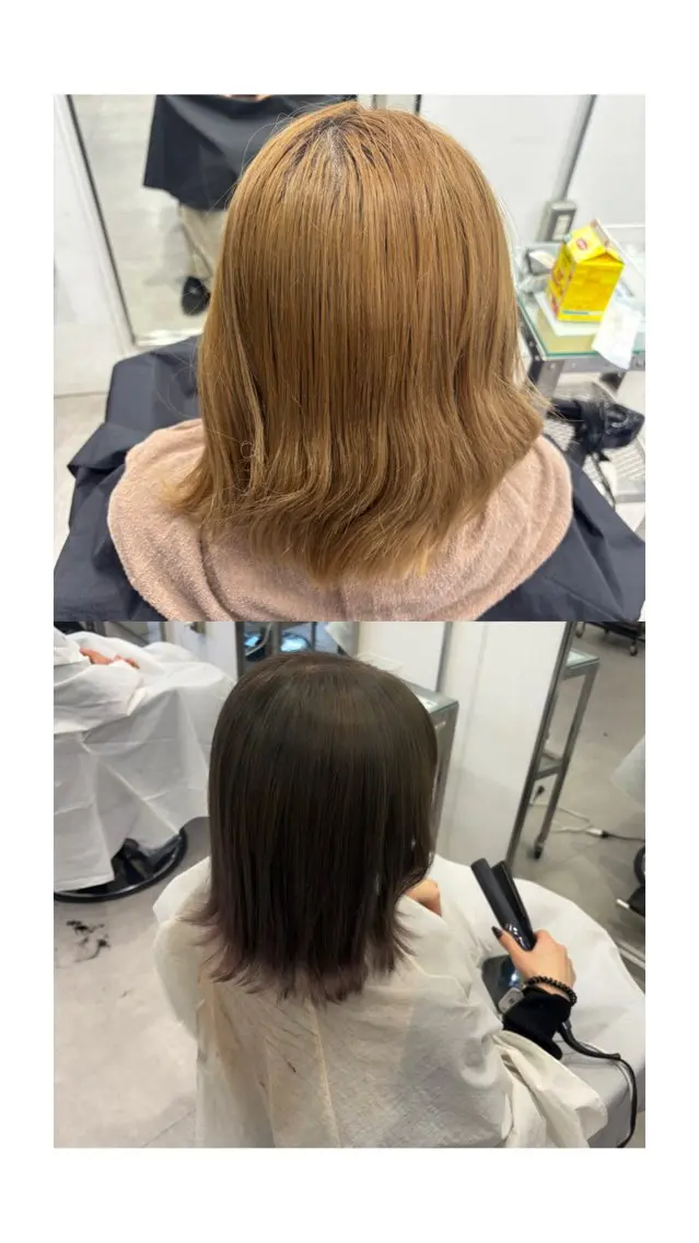カラー ブリーチ ヘアカラー Mi yuのヘアスタイル