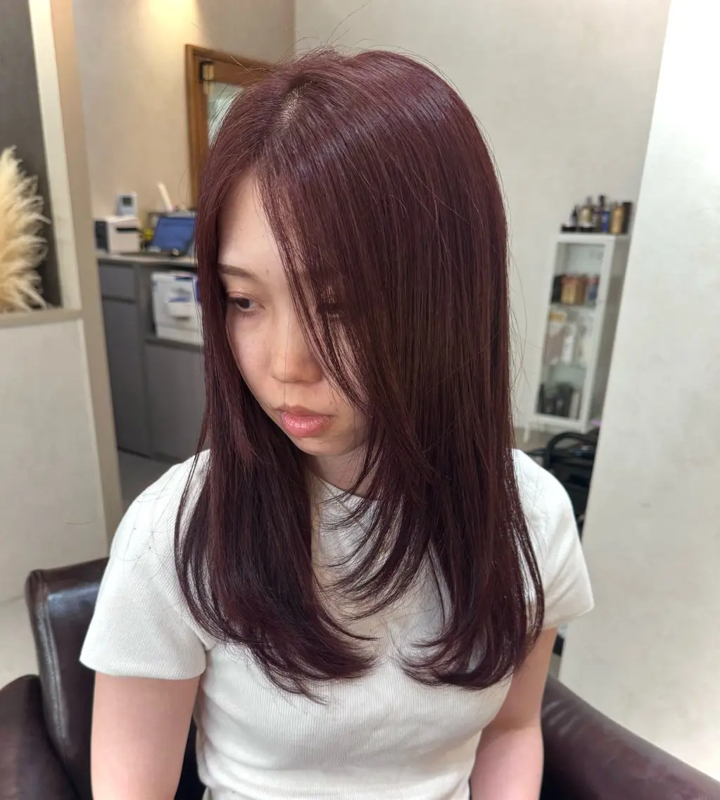 セミロング カラー カット ヘアカラー トリートメント AKI 🐉のヘアスタイル