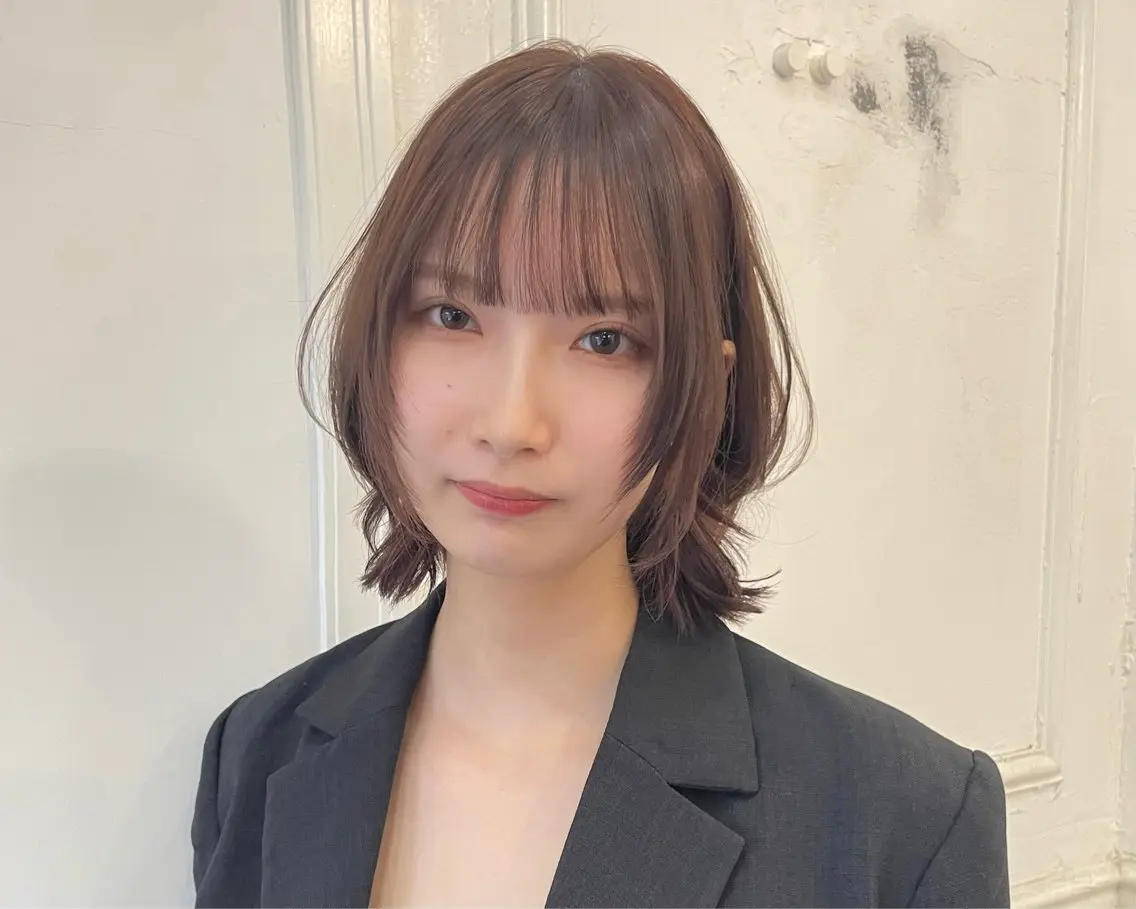 ミディアム カラー 前田 雄のヘアスタイル