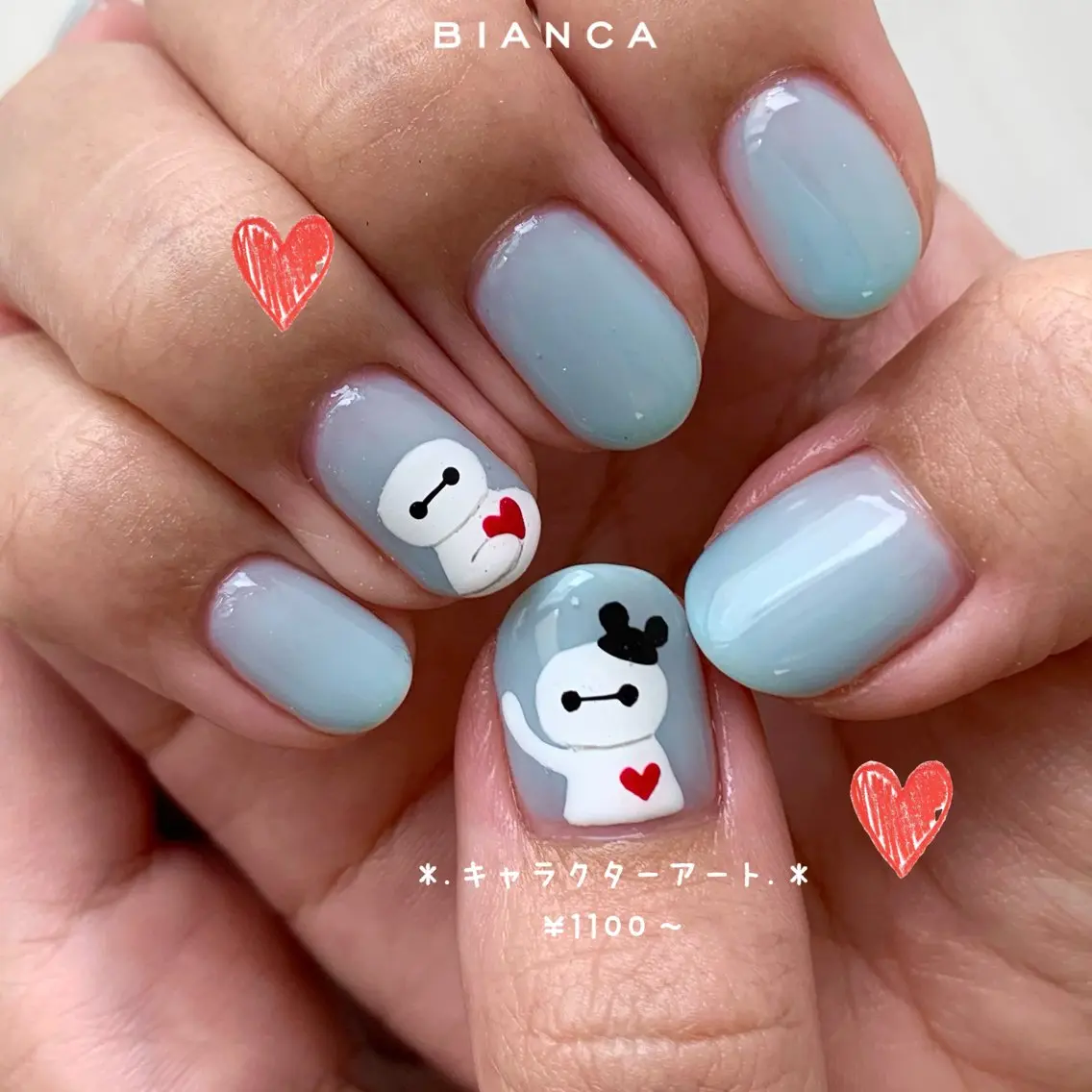 ネイル アートネイル フラッシュネイル フレンチネイル ジェルネイル グラデーション Bianca大宮 Nail*森澤のネイルデザイン