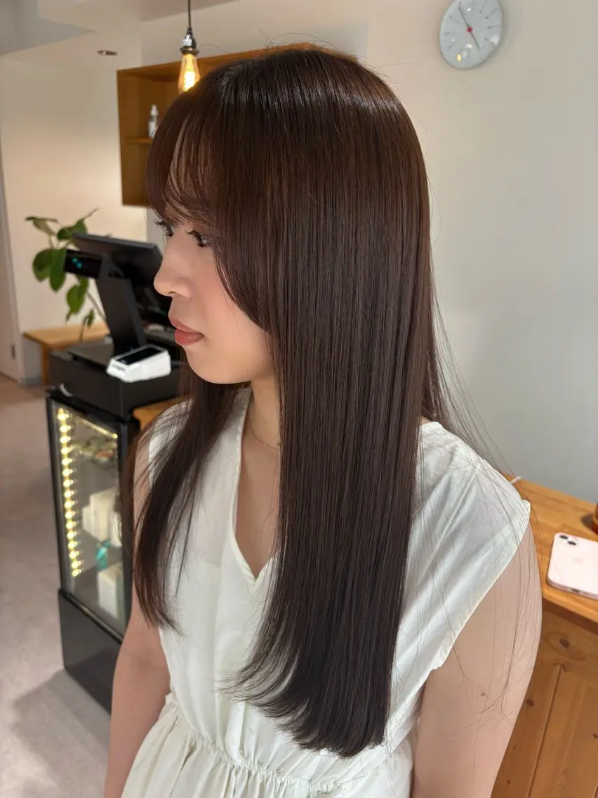 カラー ブラウンカラー ラベンダーカラー ヘアカラー aina / n.w.hのヘアスタイル