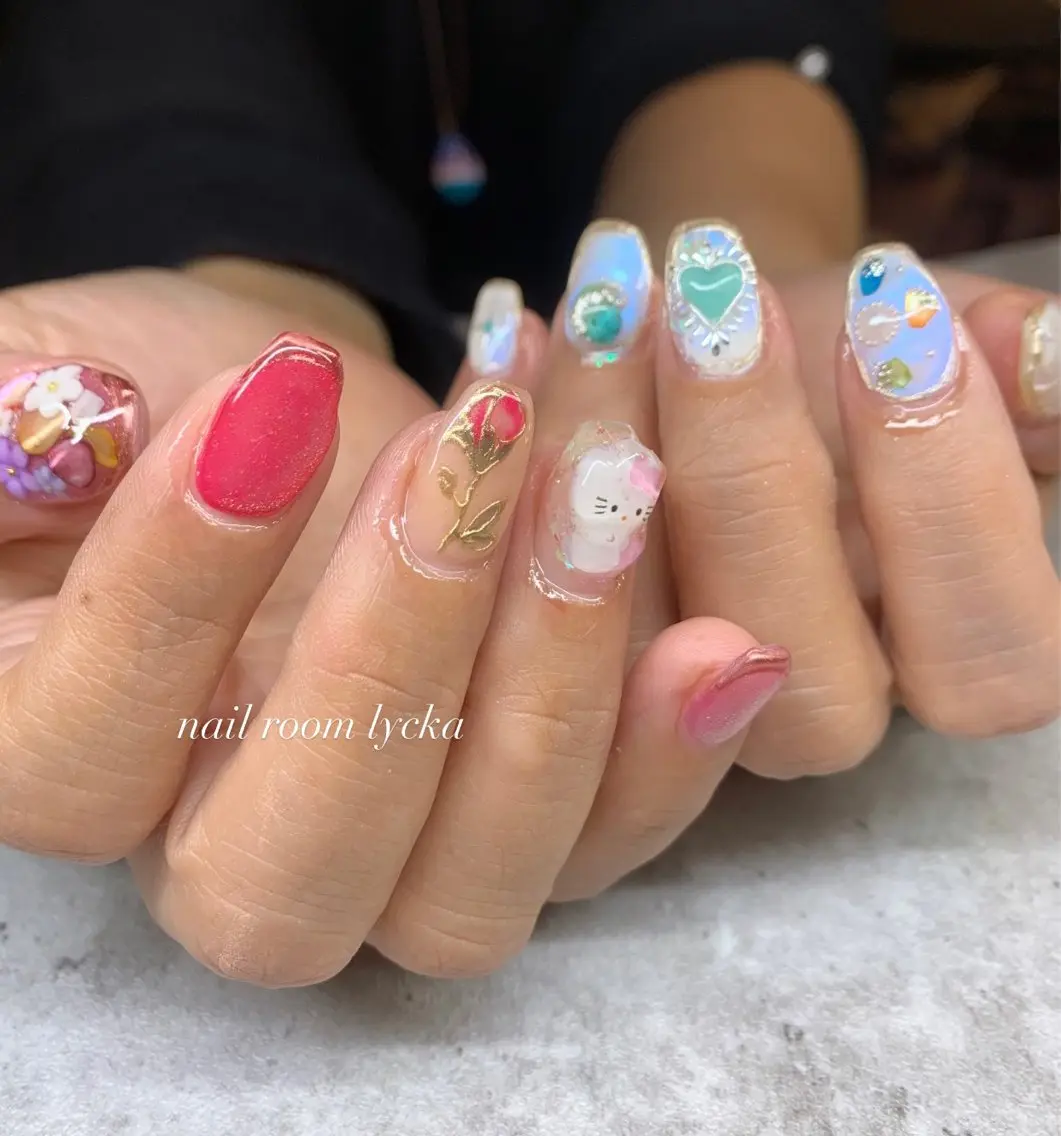 ネイル ネイルルームリッカ 𝐦𝐚𝐲𝐮のネイルデザイン