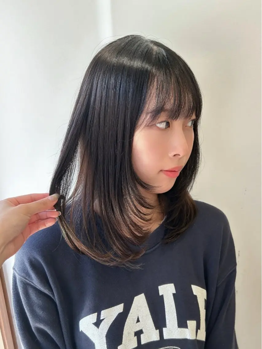 【5月限定❄️ミニsh.trパウチ付き】カット× ワンカラー×acote treatment🎀の写真