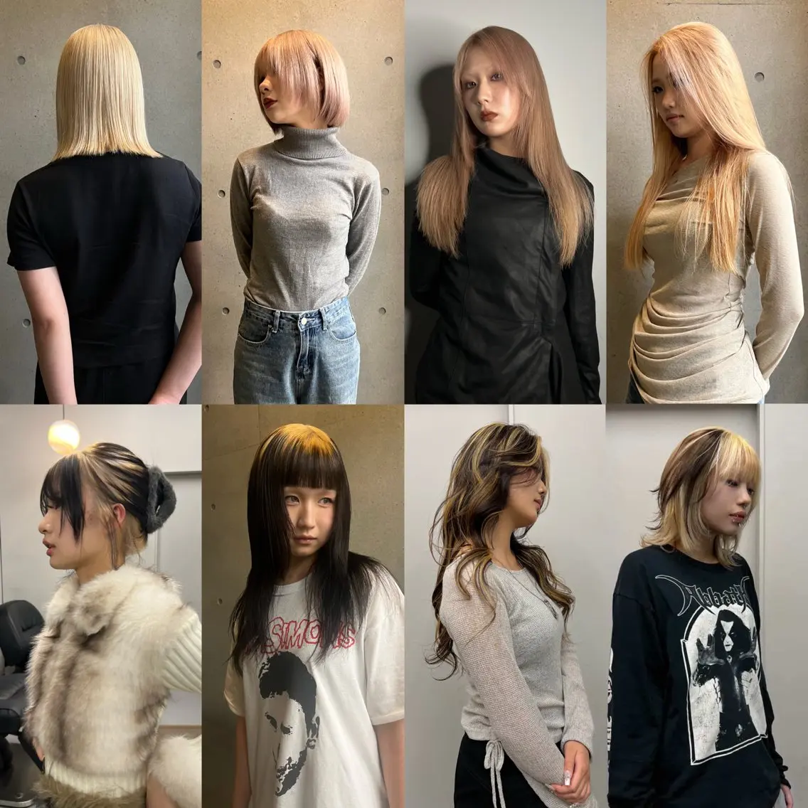 カラー ヘアカラー トリートメント ケアブリーチ特化 ハイトーンカラーのヘアスタイル