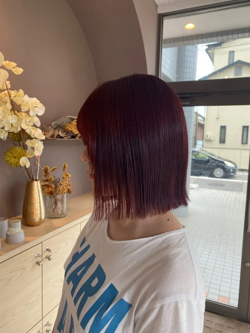 ショート Lien.AKI 透明感カラー🤍のヘアスタイル