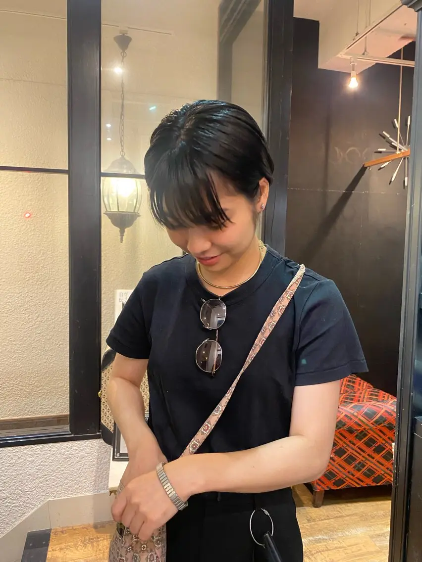 ショート ヘアカラー 原田 梓未のヘアスタイル