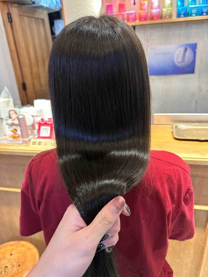 ロング カラー アッシュ オレンジ 大人艶髪 ミサワのヘアスタイル