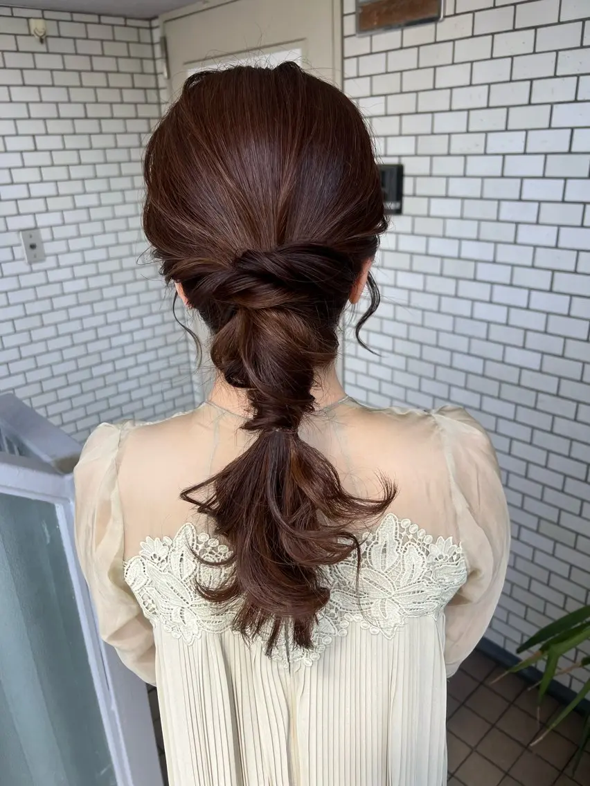 ヘアアレンジ ヘアセット 大人可愛いヘアメイク 💋🧚♀️しずかのヘアスタイル