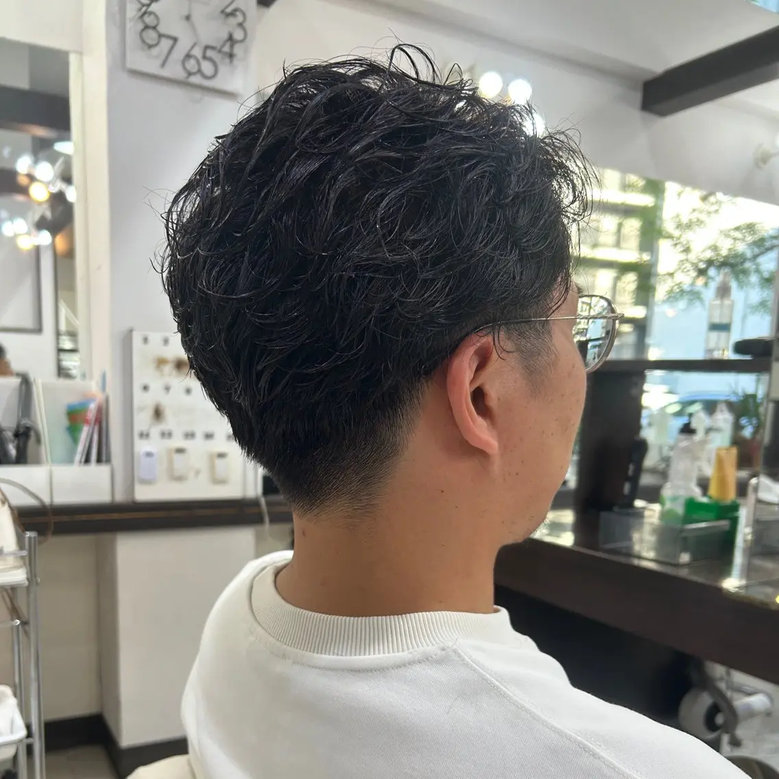 パーマ メンズ メンズパーマ ニュアンスパーマ まつ毛&ヘア earnest山田のマツエク・マツパデザイン