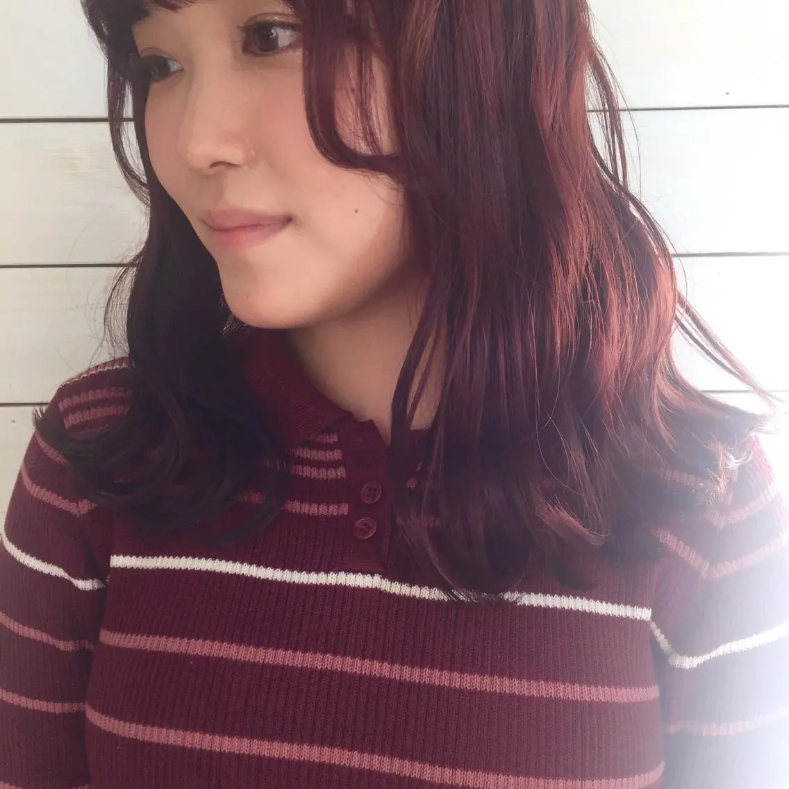 カラー ブラウンカラー ピンクカラー バイオレットカラー 黒田瀬奈/ボブ まろやかベージュのヘアスタイル