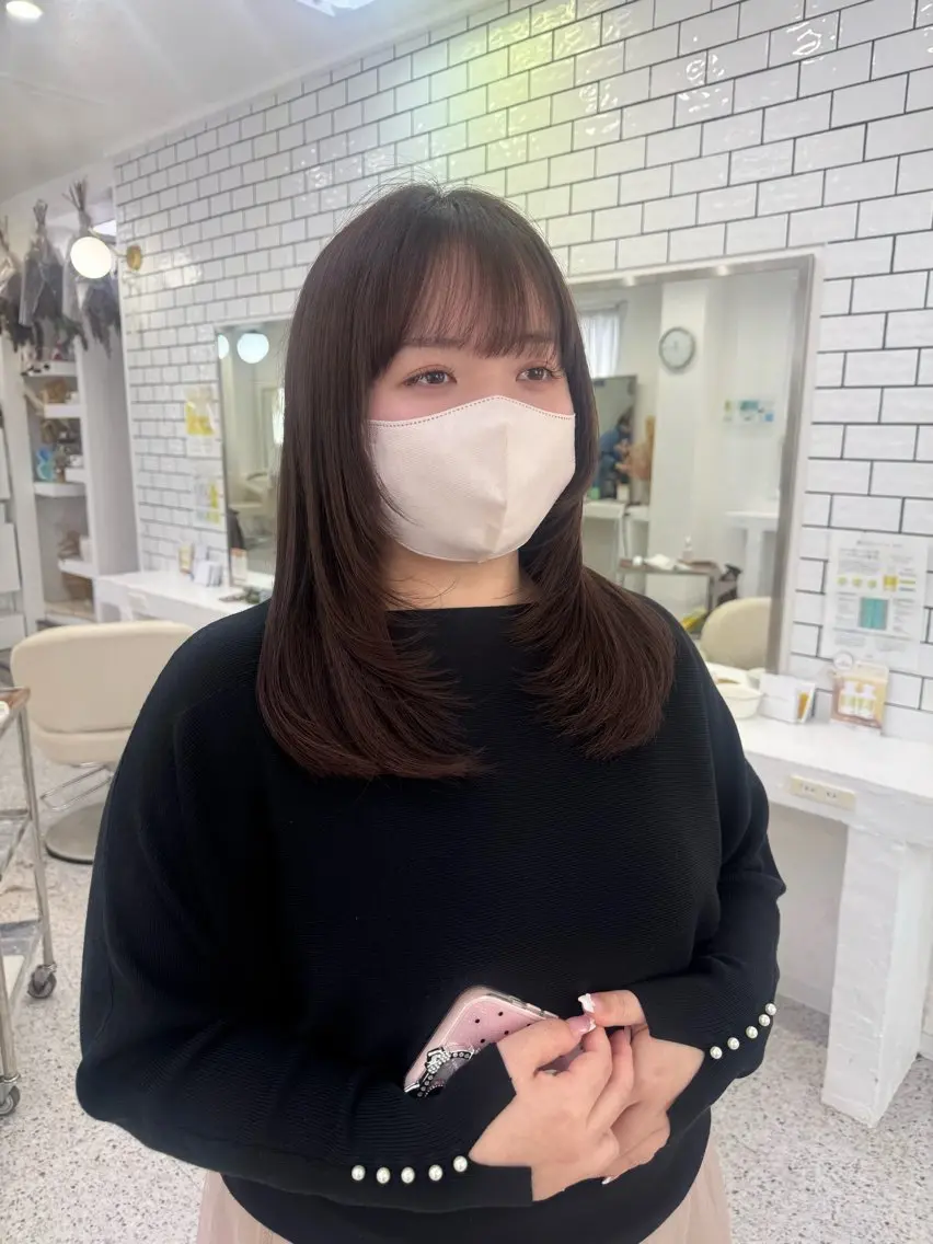 セミロング レイヤーカット LOMARLIE/ Karen🪐💫のヘアスタイル