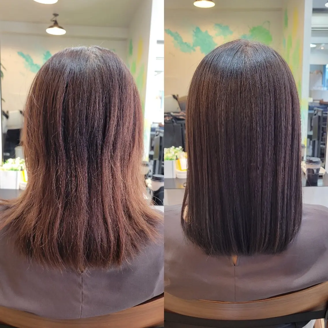 ミディアム カラー 髪質改善 トリートメント カット ヘアカラー トリートメント 野村 果音(カノン)のヘアスタイル