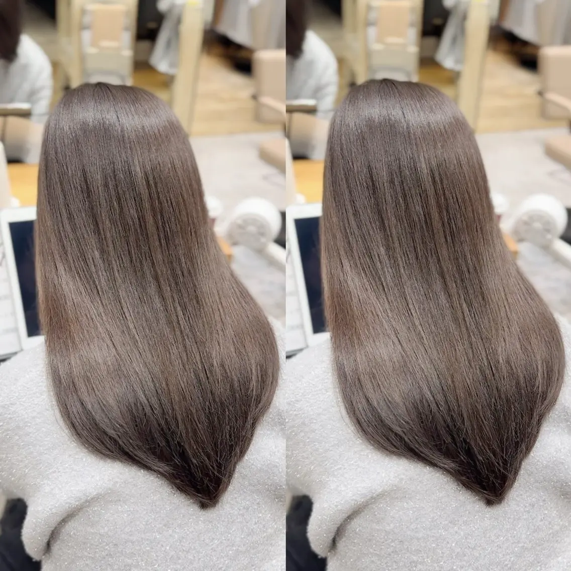 ロング ケアカラー 髪質改善 レイヤーカット トリートメント カット ヘアカラー トリートメント 銀座/レイヤー 顔周りカット溝手優太のヘアスタイル