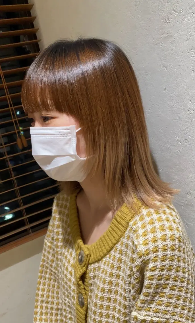 ミディアム レイヤーカット 中村 莉子のヘアスタイル