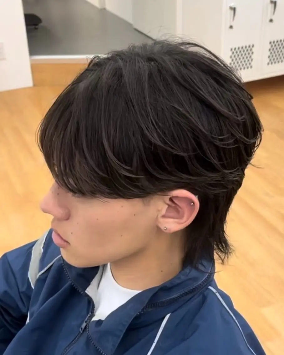 ✨朝楽にしたい人必見✨メンズカット+ナチュラル縮毛+襟足縮毛の写真