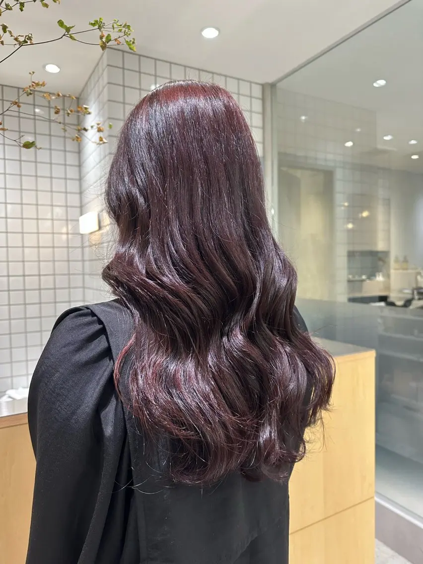 ロング ヘアカラー 🍇透明感カラー/ カットひかる🍒のヘアスタイル