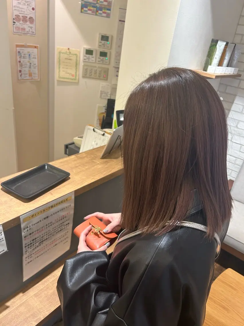 ミディアム preak まりののヘアスタイル