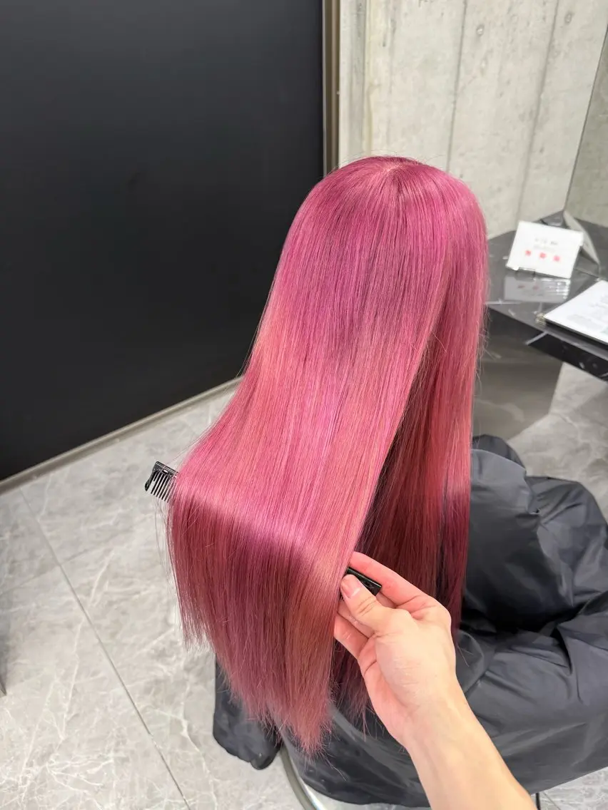 カラー ヘアカラー トリートメント 【感動の艶髪💖】 溝の口/坂本柊星のヘアスタイル
