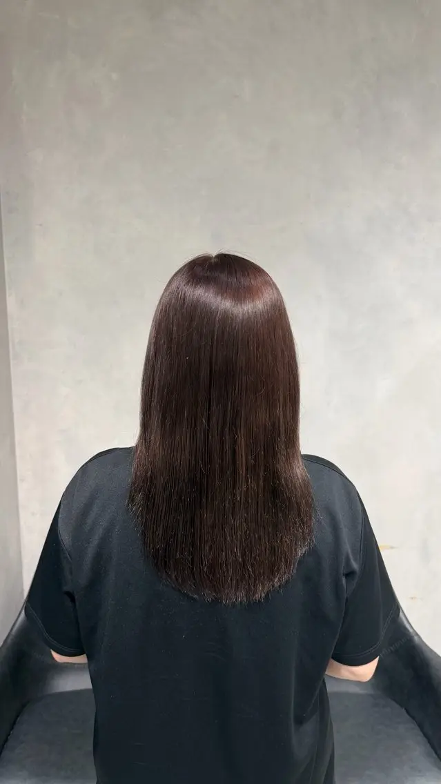 カラー ブラウンカラー ヘアカラー トリートメント 井野 彩加のヘアスタイル