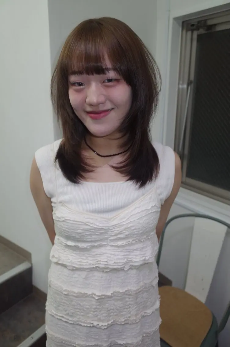 ミディアム カラー ベージュカラー ヘーゼル ヘアカラー トリートメント Momoka🪷 /ハイトーンのヘアスタイル