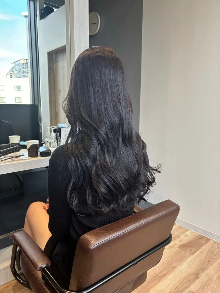ロング カラー ブラウンカラー ダークブラウン カット ヘアカラー トリートメント 杉原魁/髪質改善/ 似合わせパーマのヘアスタイル