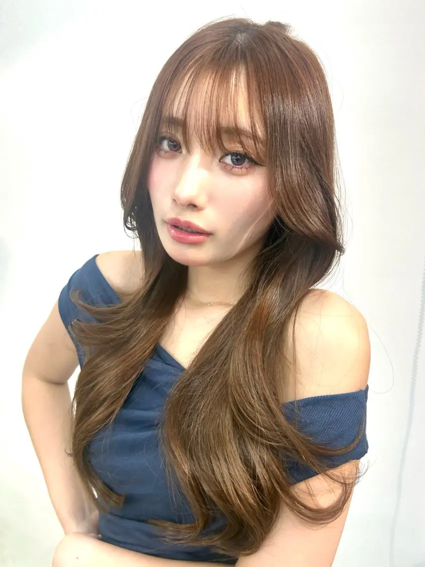 ロング カラー ヘアカラー 艶カラー🐳🫧 サヤカ 🐳のヘアスタイル