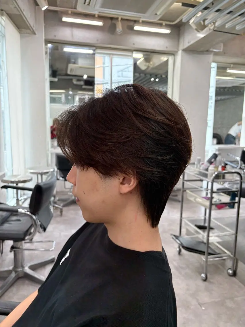 メンズ センターパート fifthカットモ デル募集/廣田歩のヘアスタイル
