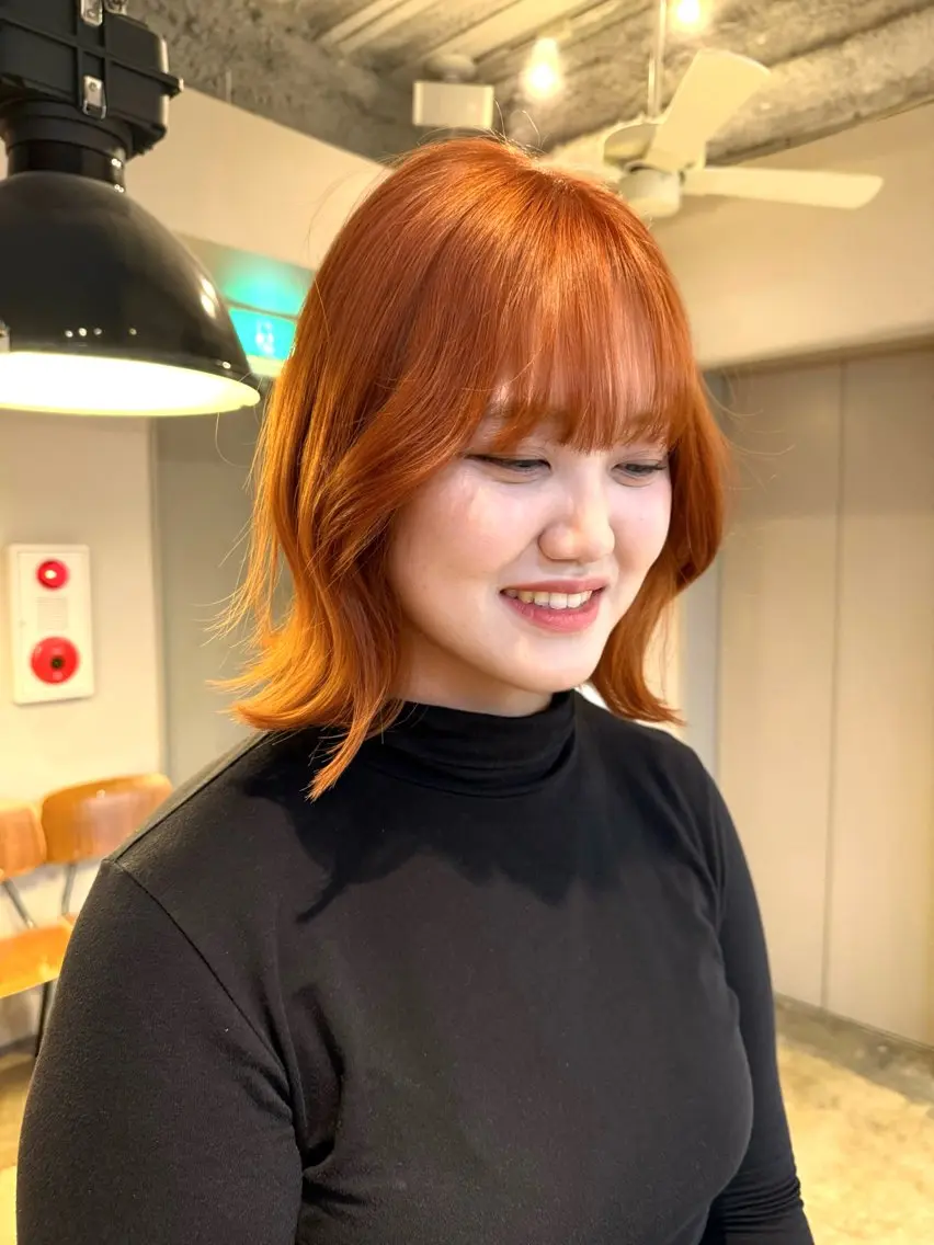ミディアム カラー ヘアカラー カラー特化/ブリーチ 梅田中崎町/あかりのヘアスタイル