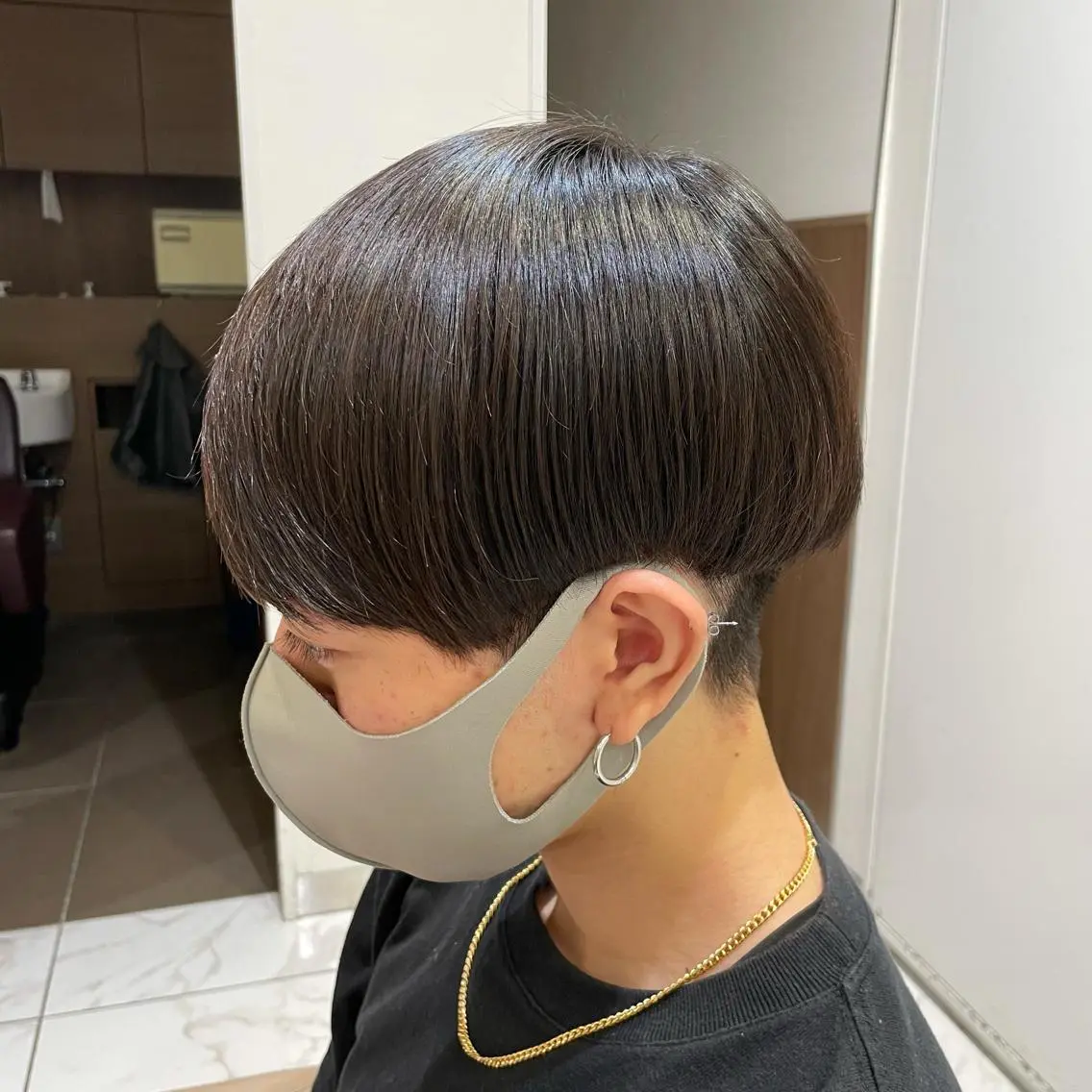 ショート パーマ メンズ カット 縮毛矯正 【メンズ縮毛矯正】 田中秀斗のヘアスタイル