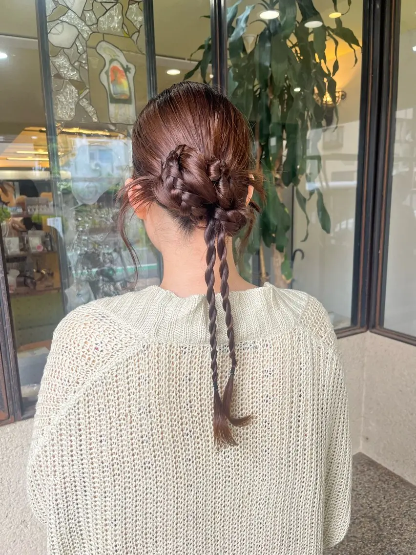 ロング ヘアアレンジ 大人可愛い:: Rioのヘアスタイル