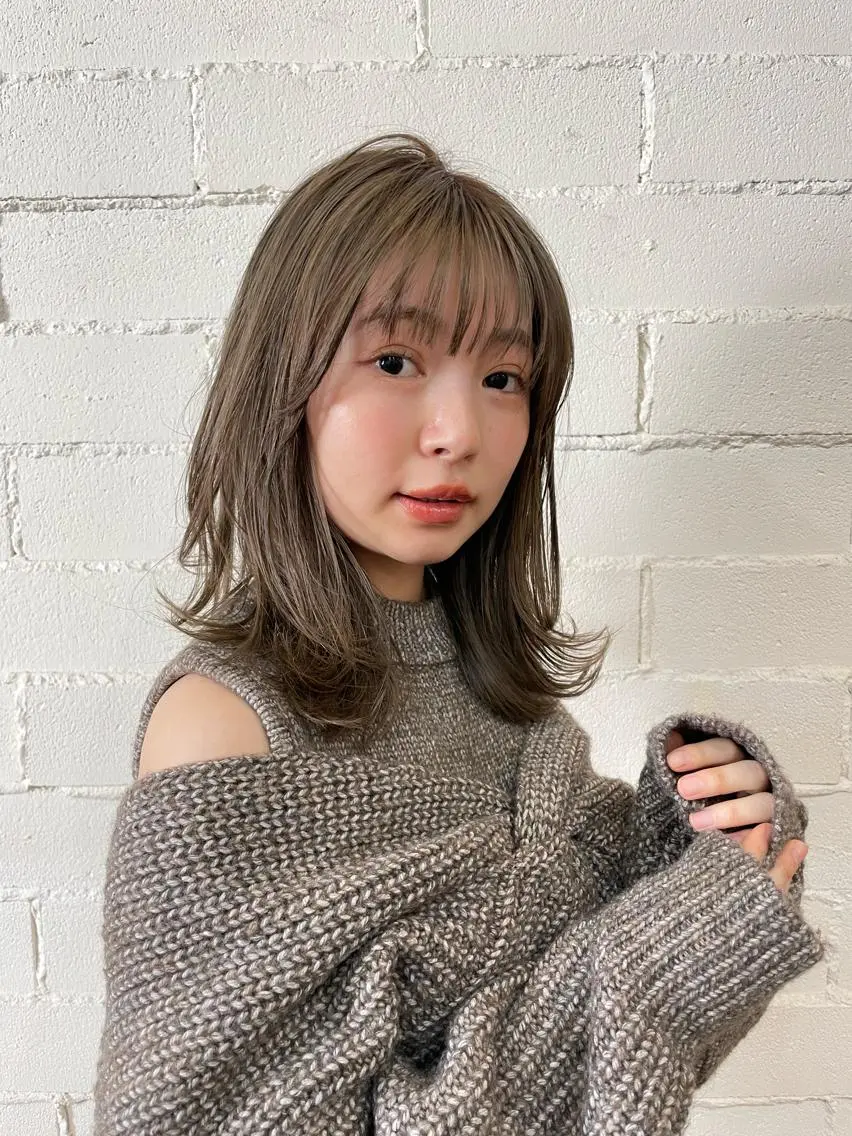 カット+髪質改善カラー+内部補修3stepTR+頭皮診断+炭酸バブルスパ ¥19800 初回は+30分カウンセリングの写真