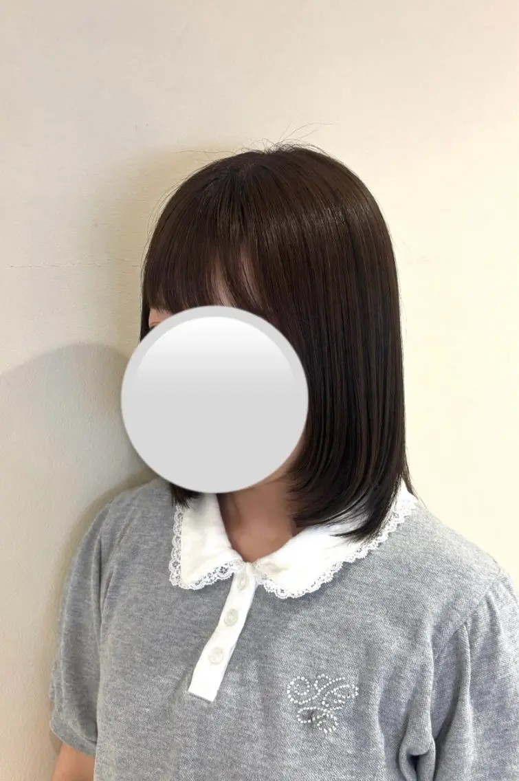 ミディアム カラー 顔まわりレイヤー 顔周りカット レイヤーカット カット ヘアカラー トリートメント 難波駅から徒歩1分 MITSUKI⭐️のヘアスタイル